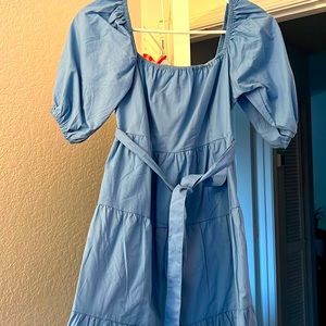 Light Blue Sam&Sam cute dress perfect for a cocktail party. Small size